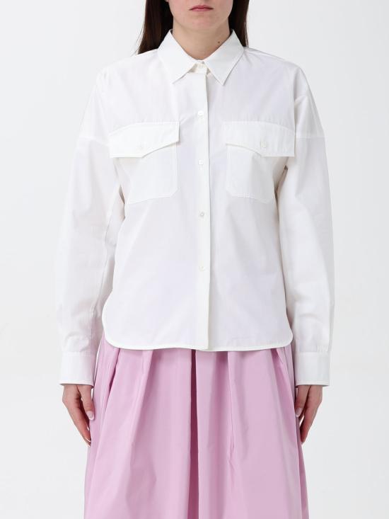 25FW 위켄드막스마라 블라우스 2515111021600 001 White