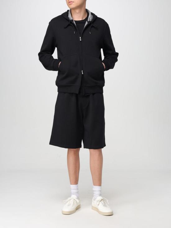 25FW 브루넬로 쿠치넬리 긴팔 티셔츠 MM8319069G C101 Black - BRUNELLO CUCINELLI