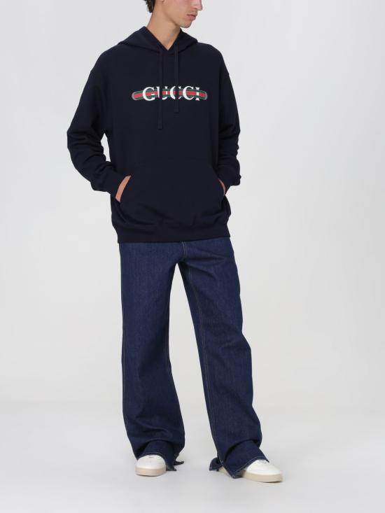 25FW 구찌 자수 데님 트라우저 815629XDC6V 4759 Blue - GUCCI