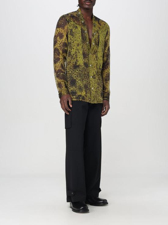 25SS 릭 오웬스 긴팔 셔츠 RU01E5287SP1 3209 Yellow - RICK OWENS