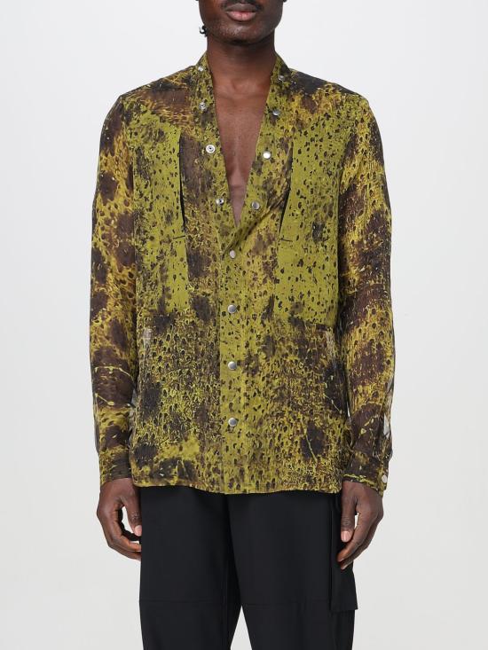 25SS 릭 오웬스 긴팔 셔츠 RU01E5287SP1 3209 Yellow