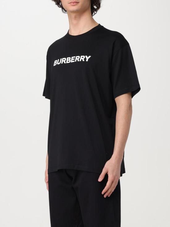 25FW 버버리 로고 반팔 티셔츠 8084233 Black - BURBERRY