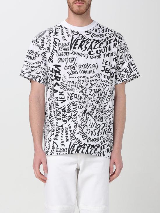 25SS 베르사체 반팔 티셔츠 78GAH6R0JS440 L02 White