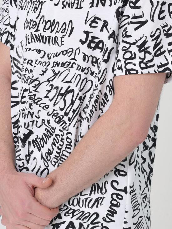 25SS 베르사체 반팔 티셔츠 78GAH6R0JS440 L02 White - VERSACE