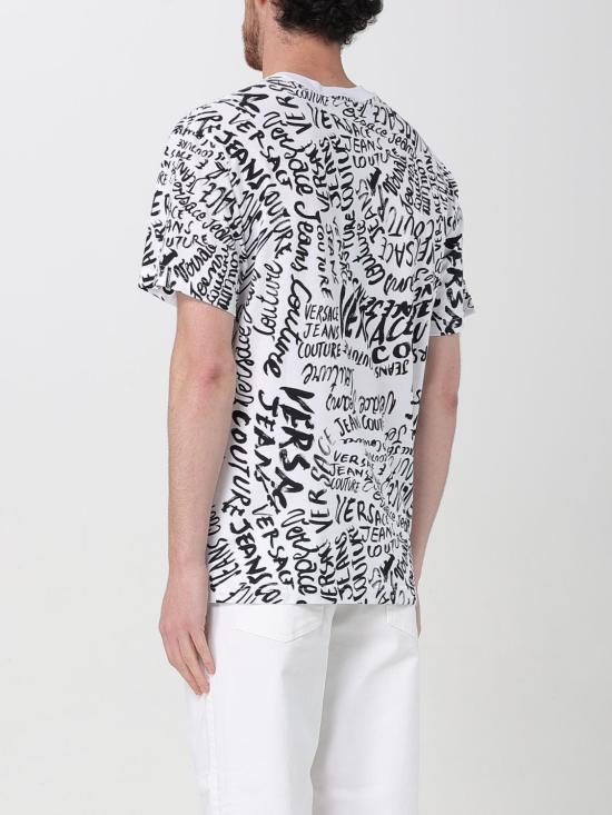 25SS 베르사체 반팔 티셔츠 78GAH6R0JS440 L02 White - VERSACE