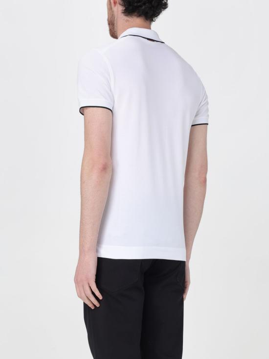 25FW 에르메네질도제냐 폴로 티셔츠 E7358A5B746 N00 White - ERMENEGILDO ZEGNA