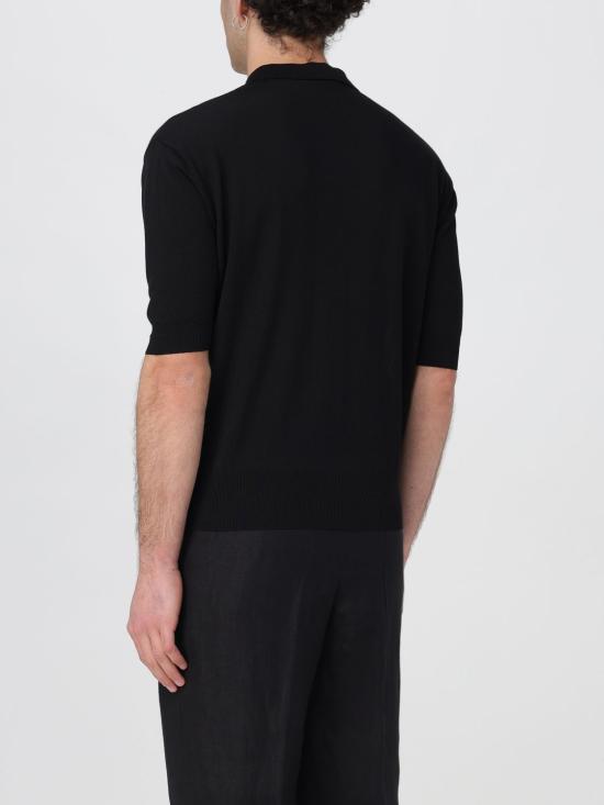 25FW 라르디니 폴로 티셔츠 ESLPMC96ES64045 999 Black - LARDINI