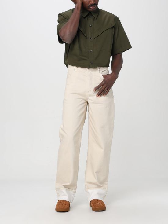 25FW 보테가베네타 반팔 셔츠 816765V4CS0 3359 Kaki - BOTTEGA VENETA