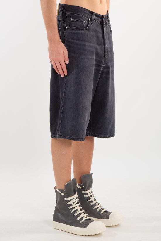 25SS 하이쿠레 데님 숏팬츠 HEM03251DF173 L0732 Black - HAIKURE