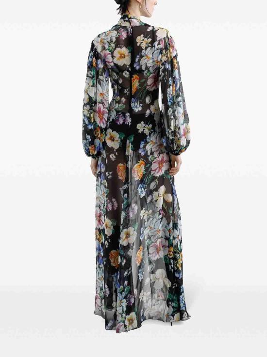  돌체앤가바나 롱 원피스 F6TMXTIS1XFHN5JC Black - DOLCE & GABBANA