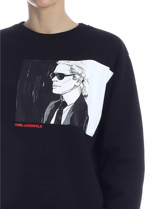  칼라거펠트 스웨터 200W1891999 Black - KARL LAGERFELD