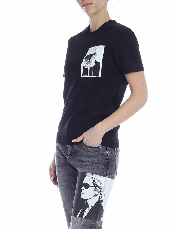  칼라거펠트 반팔 티셔츠 200W1793999 Black - KARL LAGERFELD