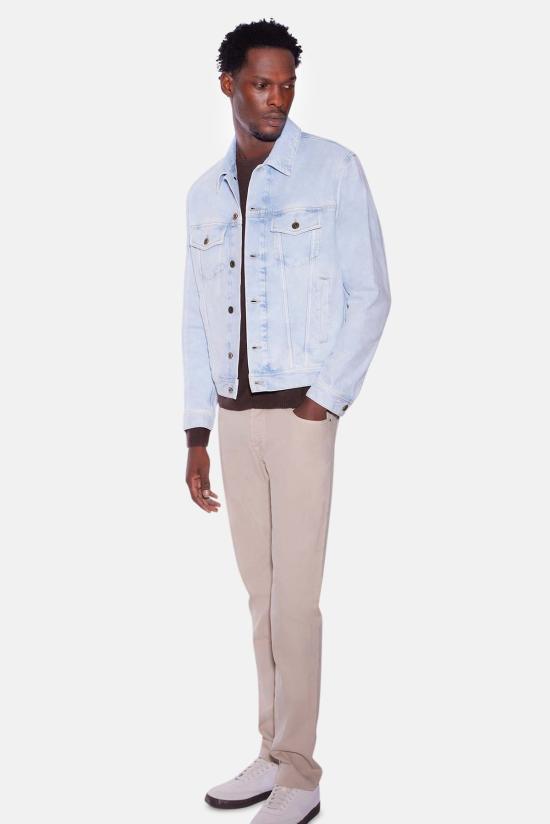  야콥코헨 데님 자켓 Jacob Cohen Giubbino 11oz 트러커 재킷 블리치드 라이트 블루 - JACOB COHËN