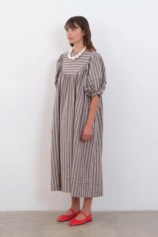  코울리 스튜디오 롱 원피스 Cawley Studio Romy 드레스 바크/에크루 - CAWLEY STUDIO