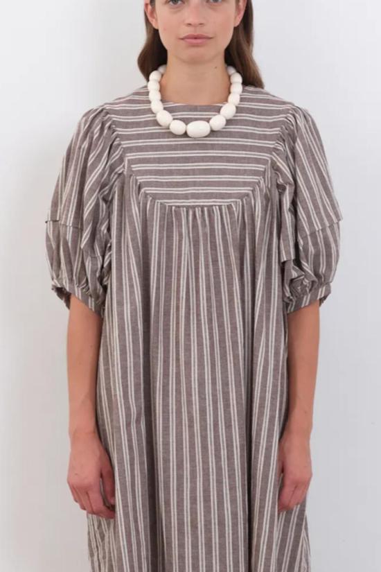  코울리 스튜디오 롱 원피스 Cawley Studio Romy 드레스 바크/에크루 - CAWLEY STUDIO