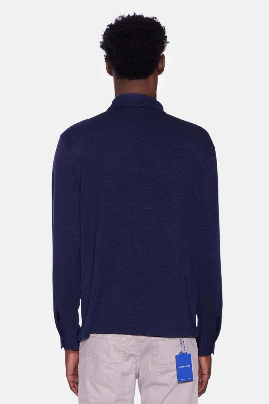  Blue&Cream 긴팔 셔츠 블루&크림 슬럽 롱슬리브 버튼업 네이비 - BLUE&CREAM