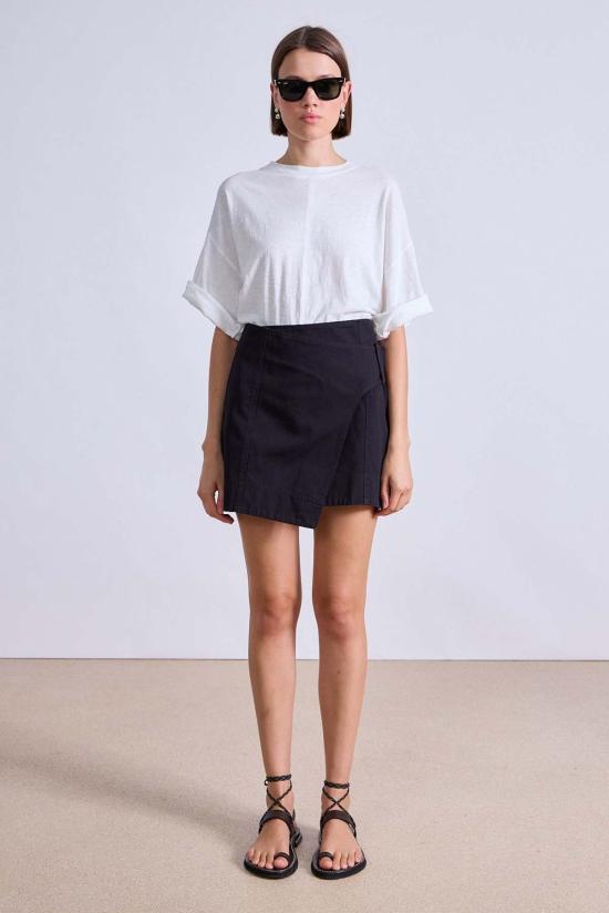  어피스 어파트 숏 스커트 Apiece Apart 미니 라히리  블랙 - APIECE APART