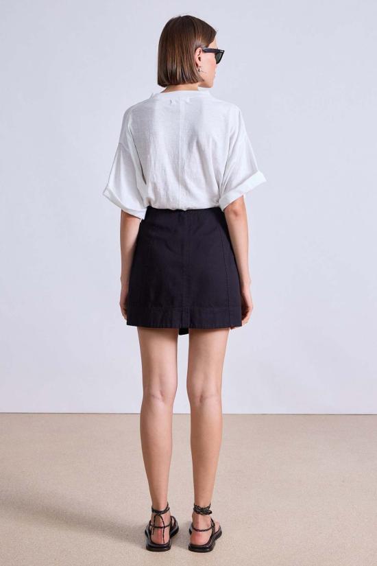  어피스 어파트 숏 스커트 Apiece Apart 미니 라히리  블랙 - APIECE APART