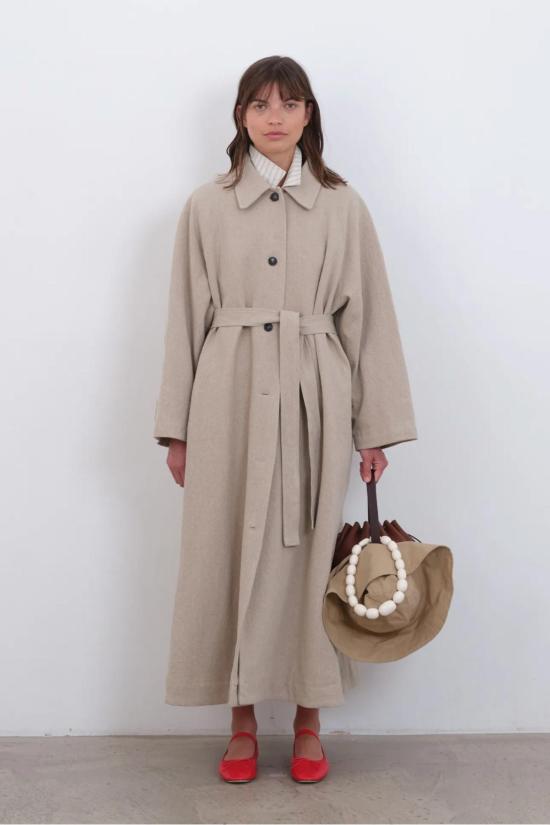  코울리 스튜디오 트렌치 코트 위컴 트렌치 오트밀
