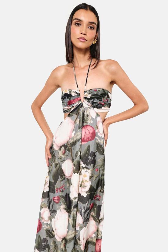  카미 뉴욕 롱 원피스 캐미 NYC 칼리오페 쉬폰 드레스 바유 블룸 - CAMI NYC