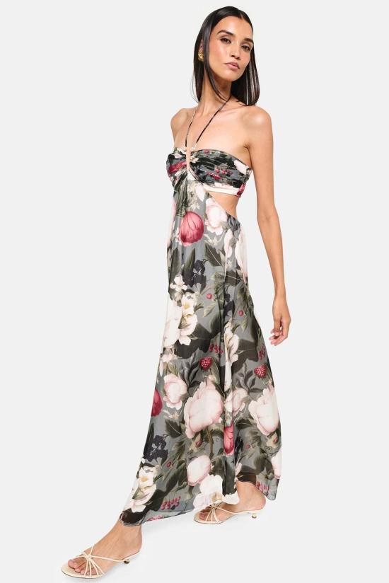  카미 뉴욕 롱 원피스 캐미 NYC 칼리오페 쉬폰 드레스 바유 블룸 - CAMI NYC