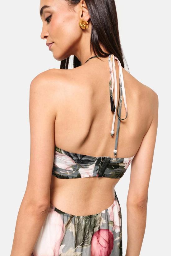  카미 뉴욕 롱 원피스 캐미 NYC 칼리오페 쉬폰 드레스 바유 블룸 - CAMI NYC