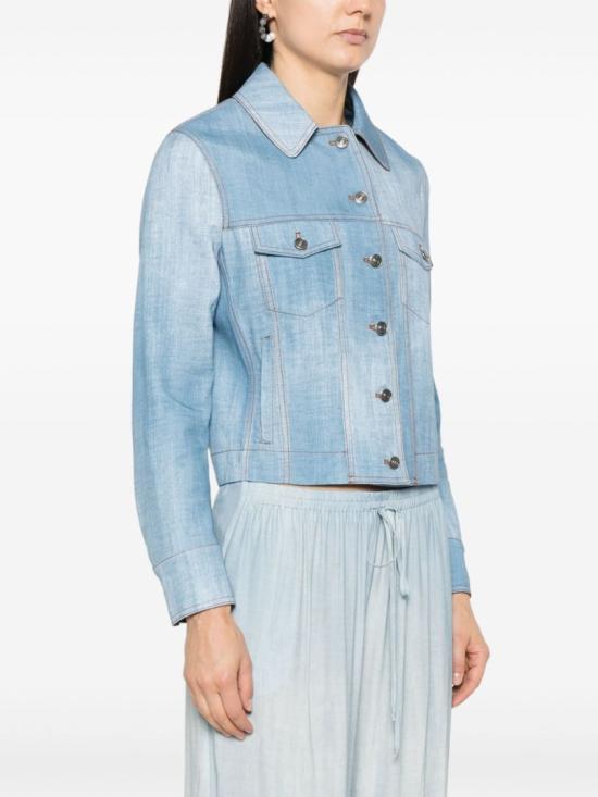 25SS 에르마노 설비노 데님 자켓 D467I342EMY Blue - ERMANNO SCERVINO