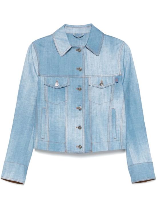 25SS 에르마노 설비노 데님 자켓 D467I342EMY Blue