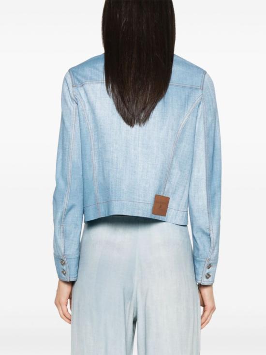 25SS 에르마노 설비노 데님 자켓 D467I342EMY Blue - ERMANNO SCERVINO