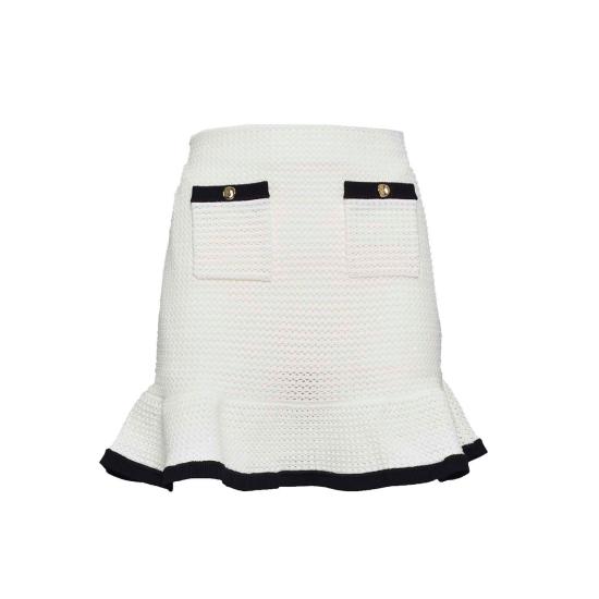 25SS 셀프 포트레이트 의류 SS24217SKCWHITE