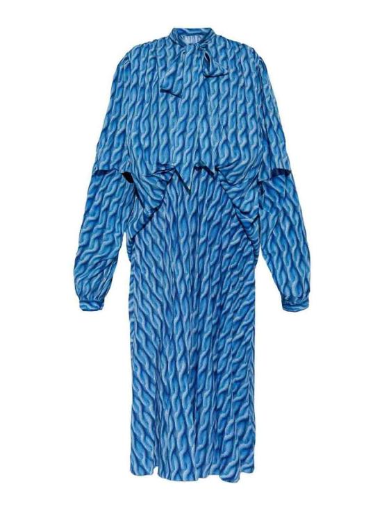  발렌시아가 롱 원피스 814150TRLB44011 Blue