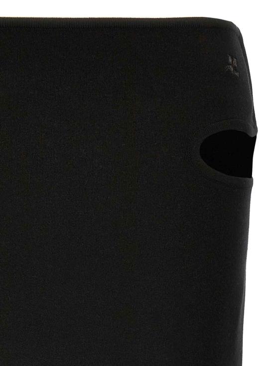 25SS 쿠레쥬 숏 스커트 125MJU231FI00019999 Black - COURREGES