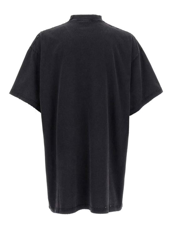  발렌시아가 3B 리퀴파이드 오버사이즈 티셔츠 787349TRVS81013 Black - BALENCIAGA