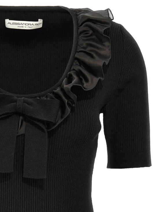  알레산드라리치 반팔 티셔츠 FABX4045K45140060 Black - ALESSANDRA RICH