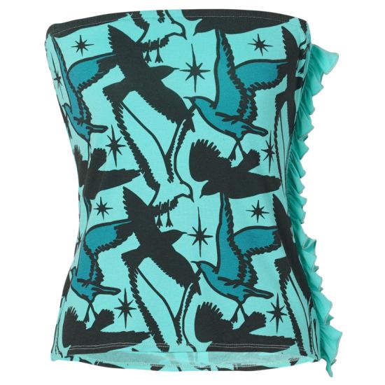 25SS Lucila Safdie 민소매 티셔츠 4002BP BIRD PRINT