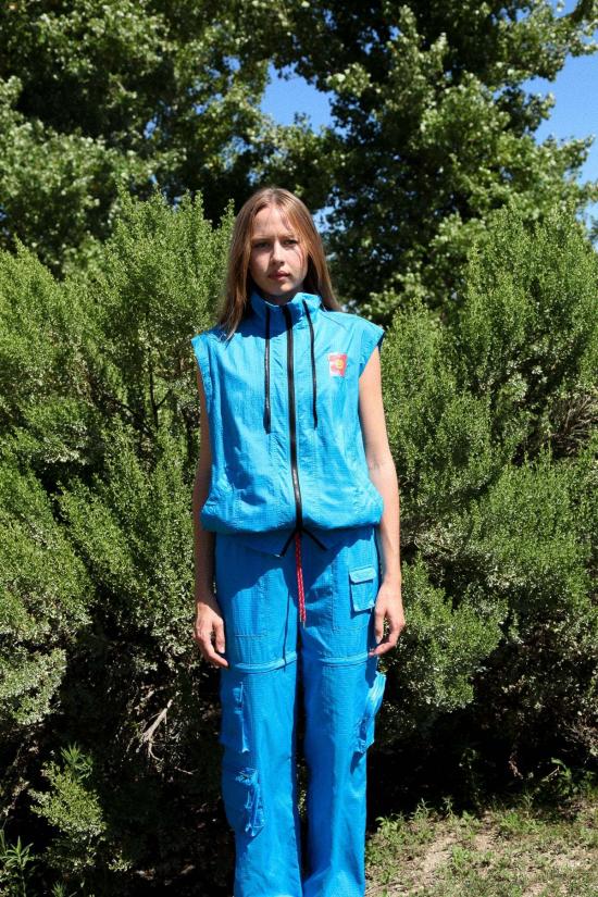  케이코 자켓 Kk Co Lagoon 컨버터블 재킷 세룰리안/블랙 - KKCO