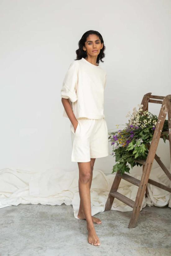  보몽 오가닉 숏팬츠 보몬트 오가닉 실비아 라운지 쇼트 내추럴 - BEAUMONT ORGANIC