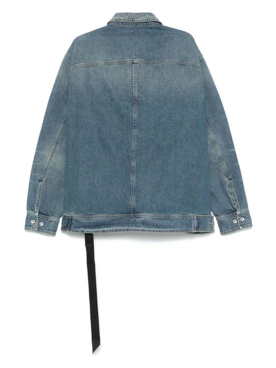  릭 오웬스 데님 자켓 점보 데님 재킷 워시드 인디고 - RICK OWENS