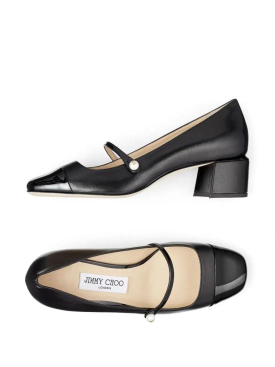 25SS 지미추 힐/펌프스 ELISA45PTZ BLACK BLACK - JIMMY CHOO