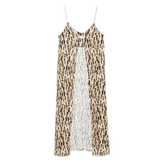 25SS 더 니나 스튜디오 민소매 티셔츠 10 GILET LEOP1 NEUTRALS BLACK