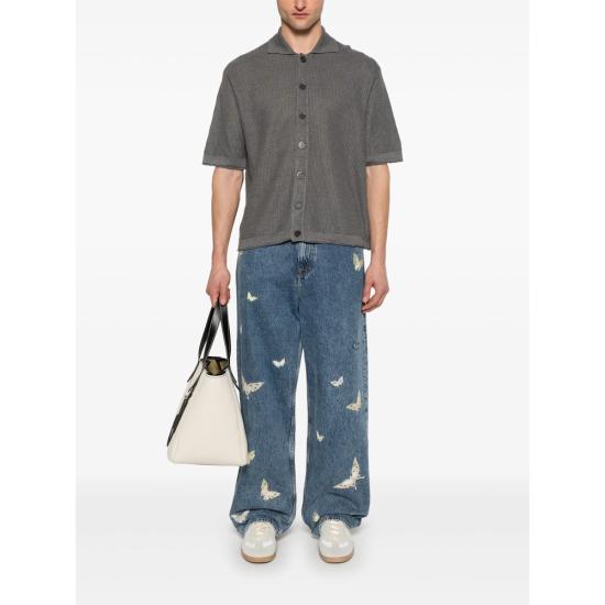 25SS 아토모 팩토리 반팔 셔츠 PE25AFU48 63 GREY - ATOMO FACTORY