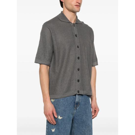 25SS 아토모 팩토리 반팔 셔츠 PE25AFU48 63 GREY - ATOMO FACTORY