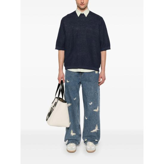 25SS 아토모 팩토리 반팔 티셔츠 PE25AFU47 14 BLUE - ATOMO FACTORY