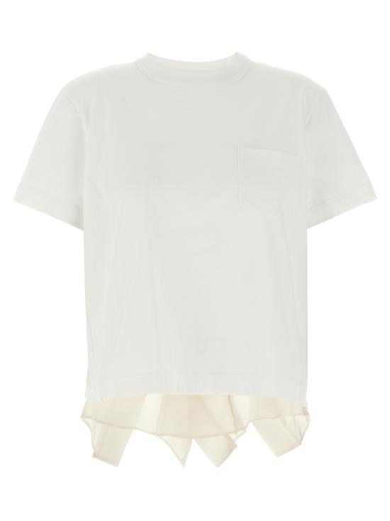 25SS 사카이 반팔 티셔츠 2507915101 White