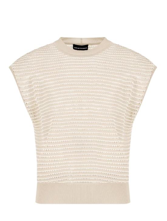 25SS 엠포리오 아르마니 민소매 티셔츠 EW001665AF15884F1039 FANCY BEIGE