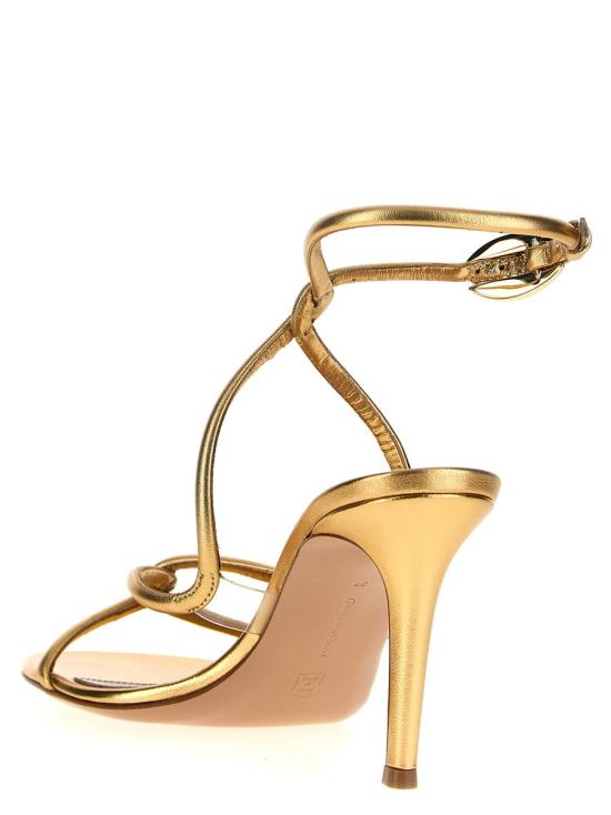  지안비토로시 샌들 G3257585RICNIGMETRMEKONGTRASP GOLD - GIANVITO ROSSI