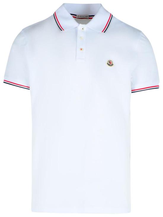 26SS 몽클레어 트리밍 코튼 피케 폴로 셔츠  091 8A703 00 84556001 WHITE