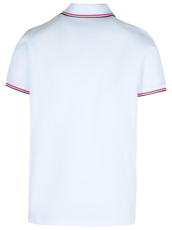 26SS 몽클레어 트리밍 코튼 피케 폴로 셔츠  091 8A703 00 84556001 WHITE - MONCLER