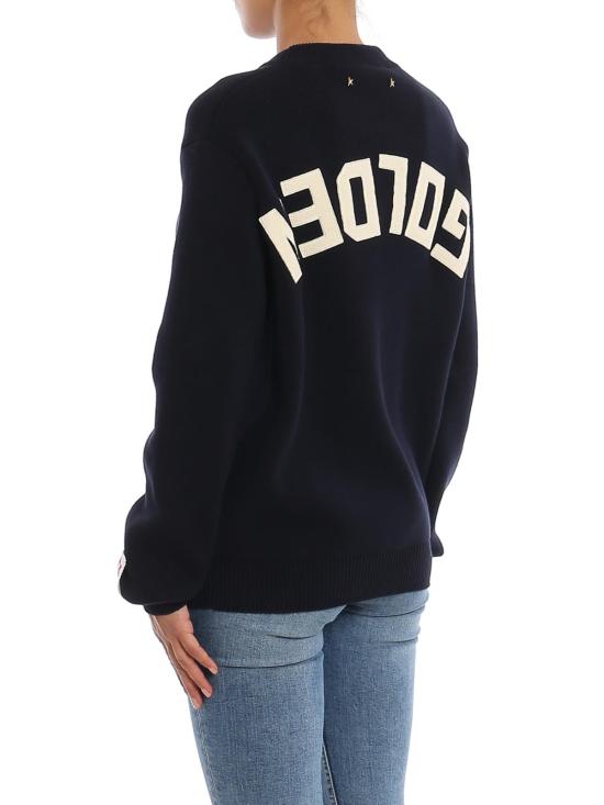  골든구스 스웨터 GWP00951P00066250486 Blue - GOLDEN GOOSE