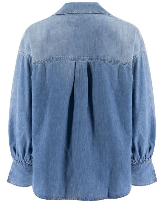 25SS 핑코 데님 셔츠 104630 A2DT PJO LAVAGGIO MEDIO CHIARO - PINKO